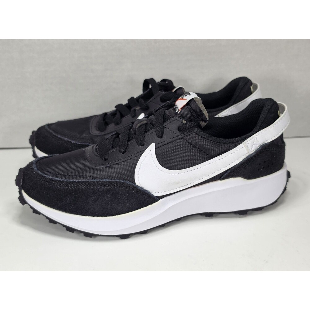Nike Women's Size 5.5 Waffle Debut Shoes, Black/White-Orange-Clear, DH9523-002 - Picture 6 of 8